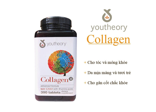 Collagen Advanced Formula 390 Viên giúp trẻ hóa làn da