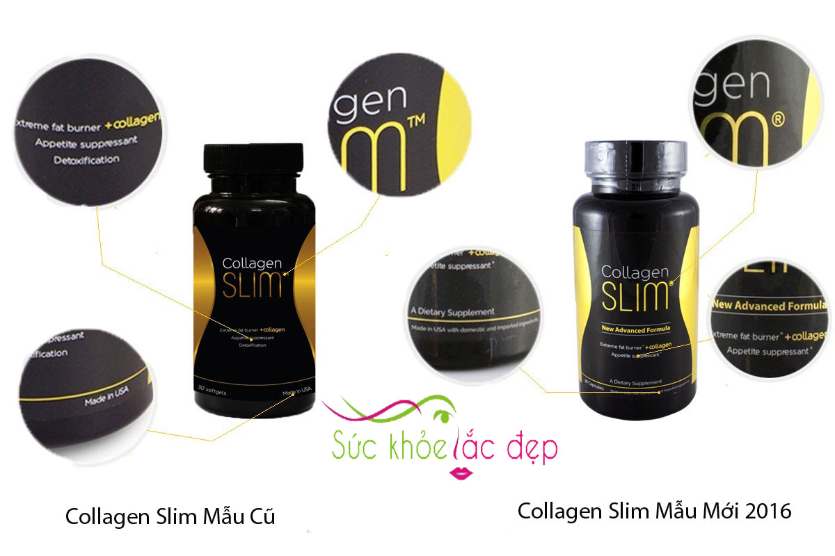 phân biệt sản phẩm giảm cân Collagen Slim USA